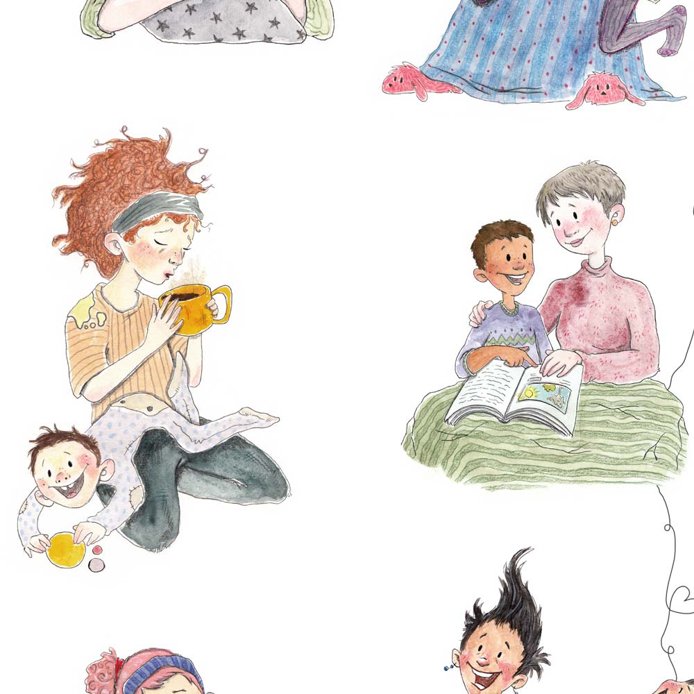 Motherhood - illustration til en mor