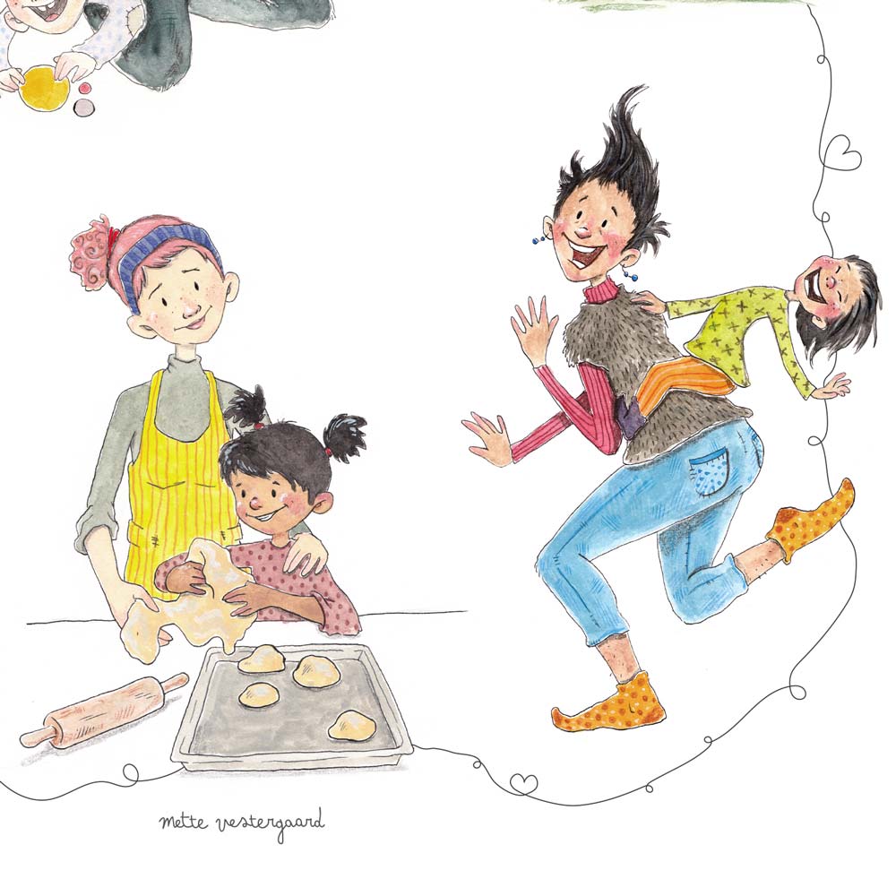Motherhood - illustration til en mor
