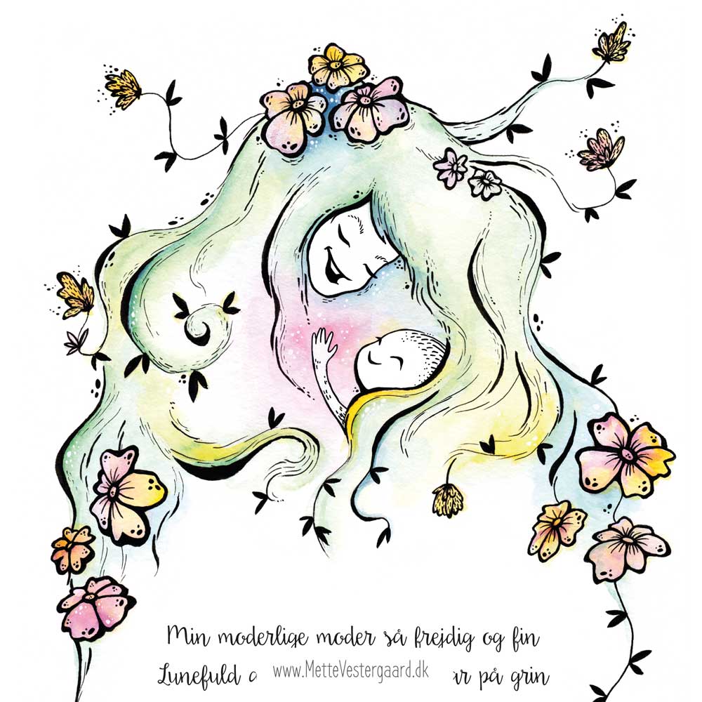 Min Moderlige Moder - illustration til en mor