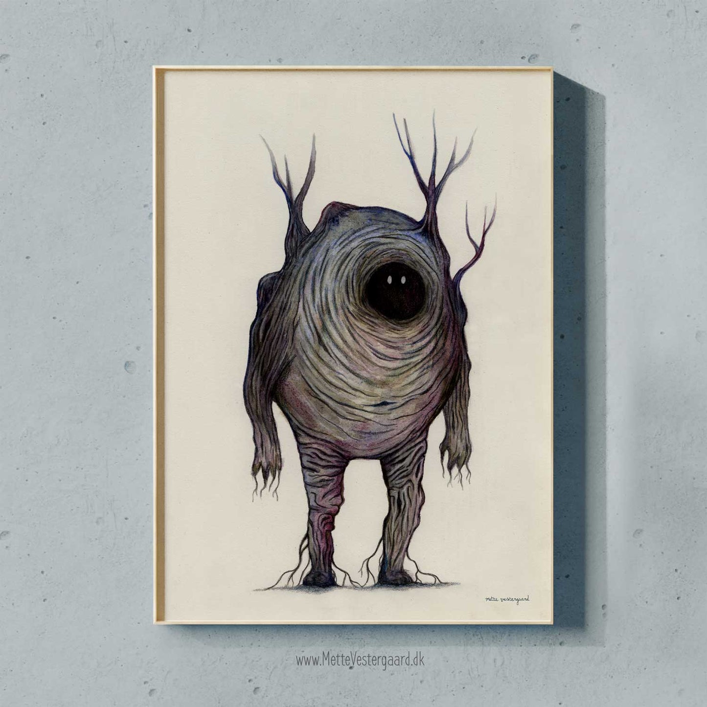 Mr. Burl - illustration af en træknude