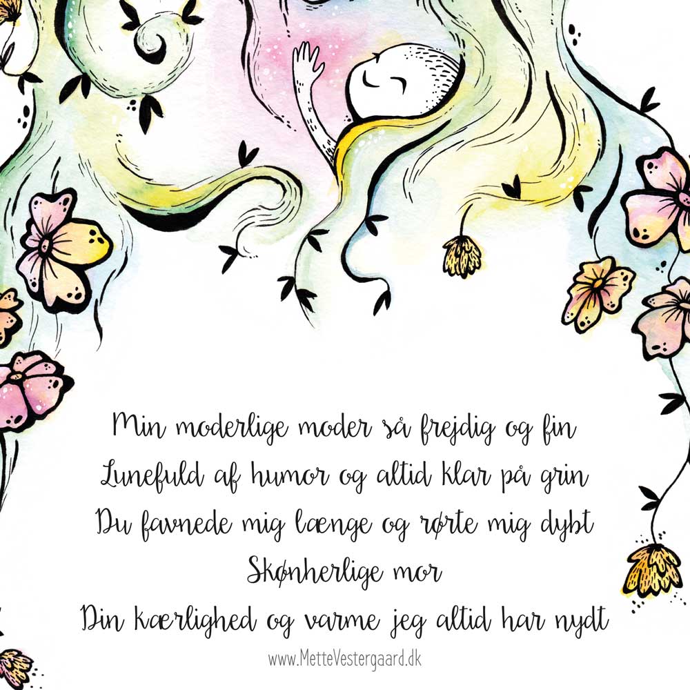 Min Moderlige Moder - illustration til en mor