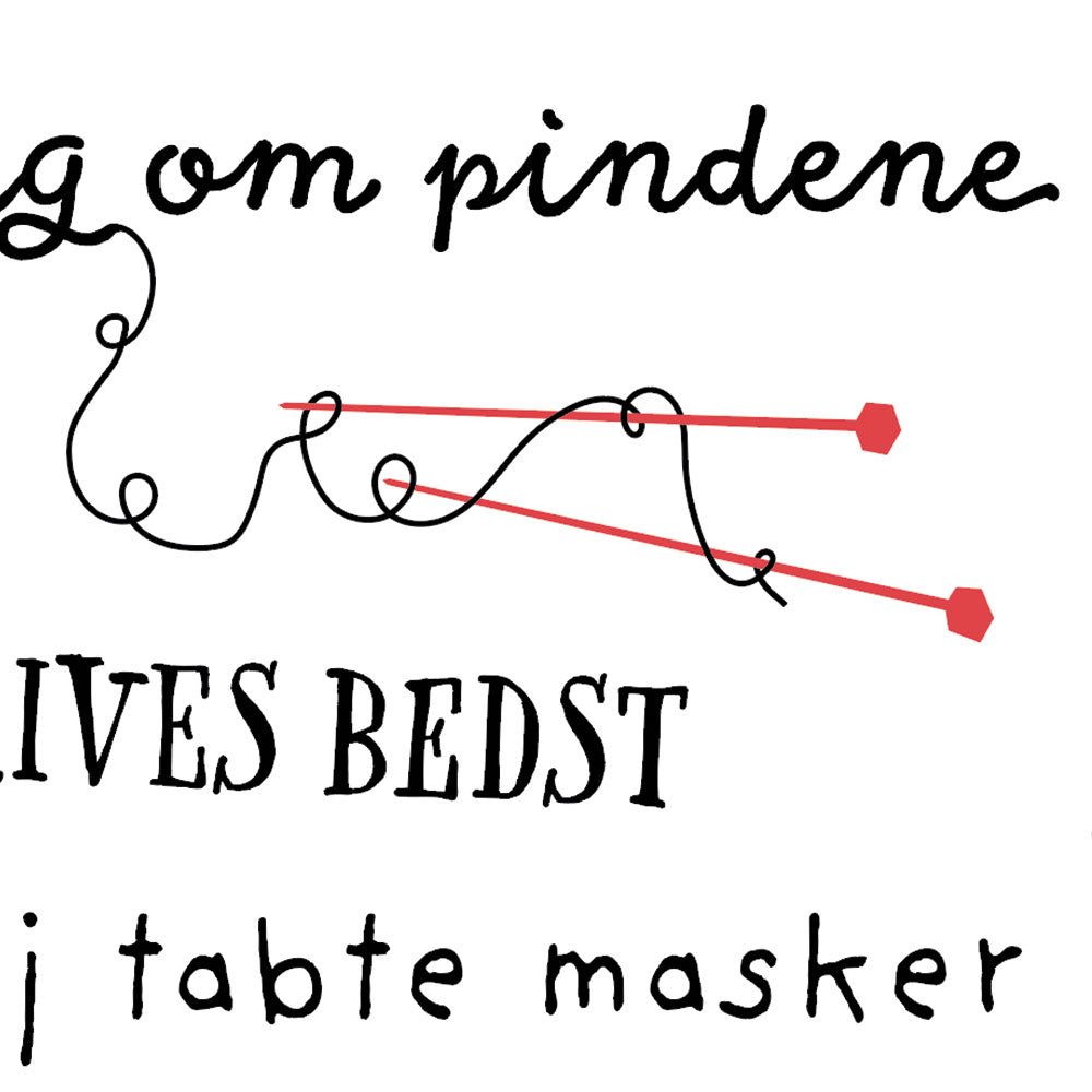 Strikkeri - plakat til strikkeren